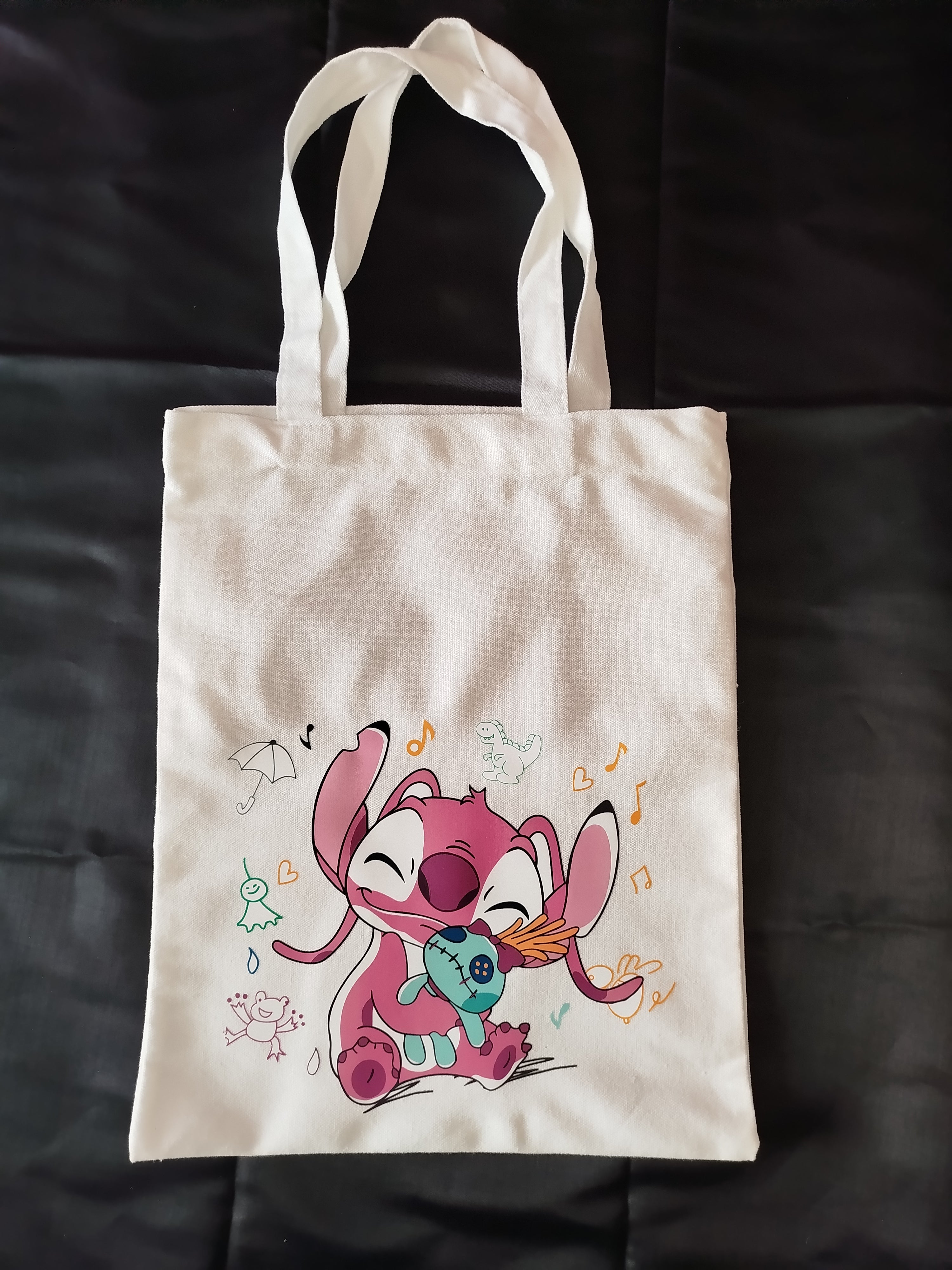 Sac personnalise Stitch rose