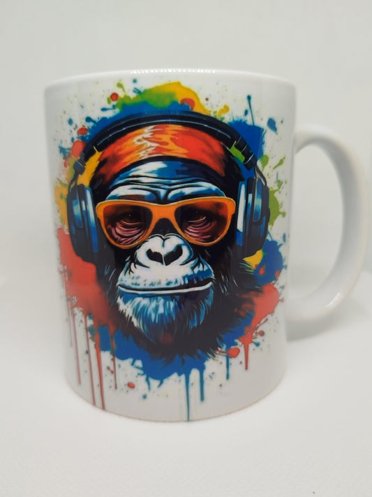 Mug personnalisé - Gorille casque